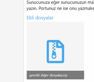 Sunucu dosyaları