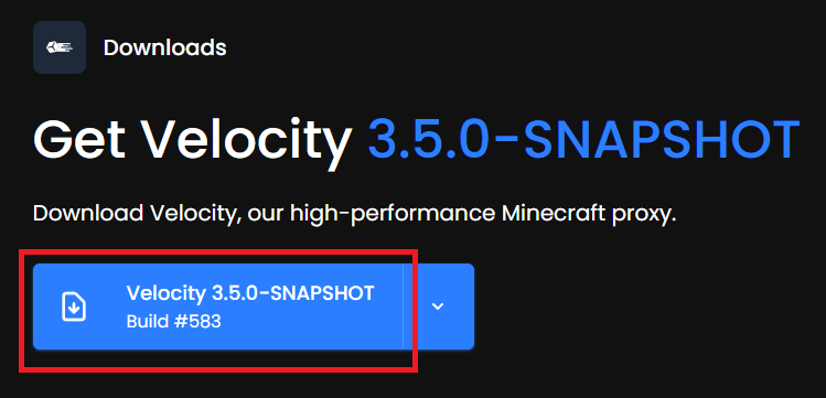 Velocity indir